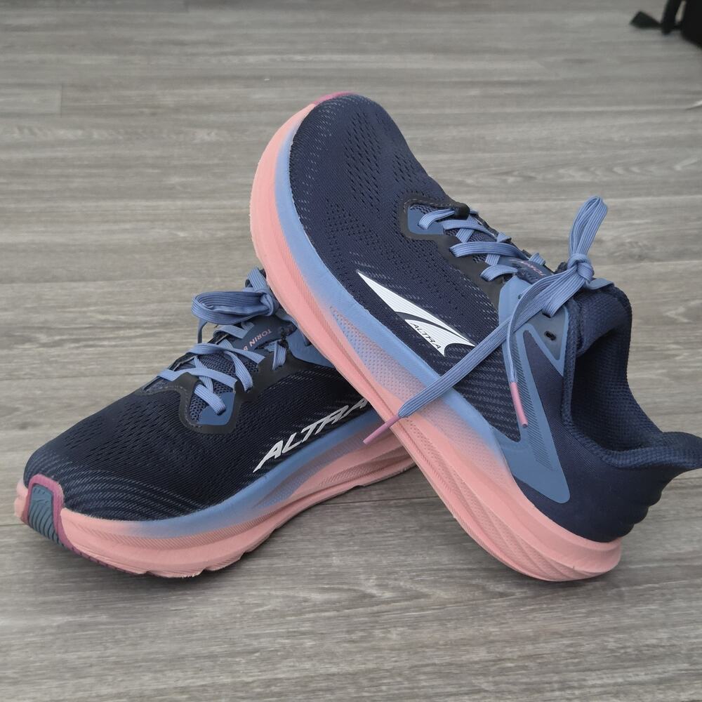 Altra Torin 8 Womens US 7 Navy Blue Pink Zero Drop Running Shoes AL0A85QF445 - Picture 2 of 16
